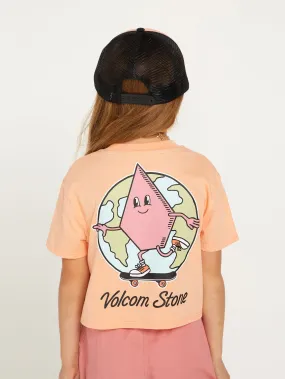 Girls Pocket Dial Tee - Melon