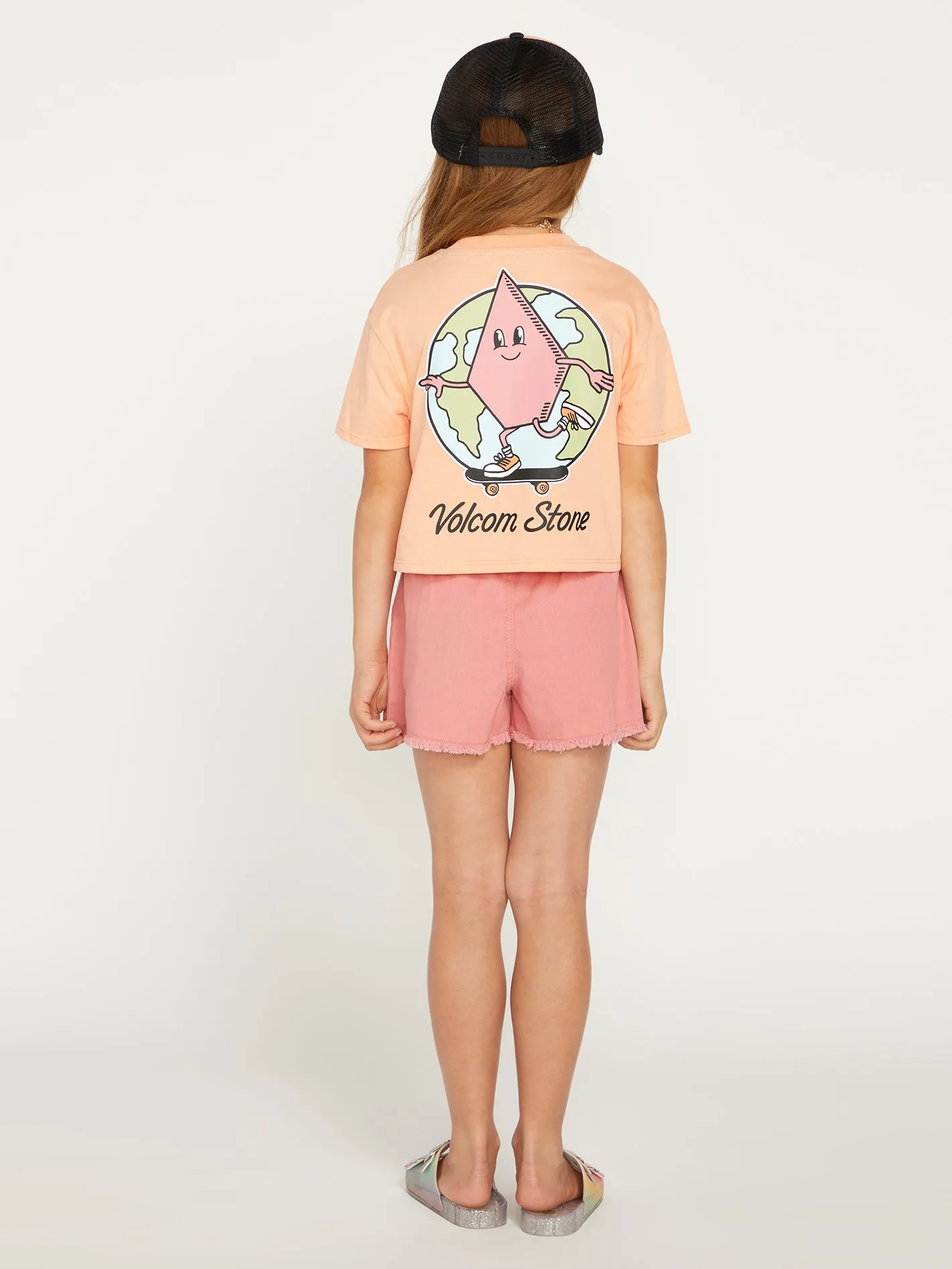 Girls Pocket Dial Tee - Melon