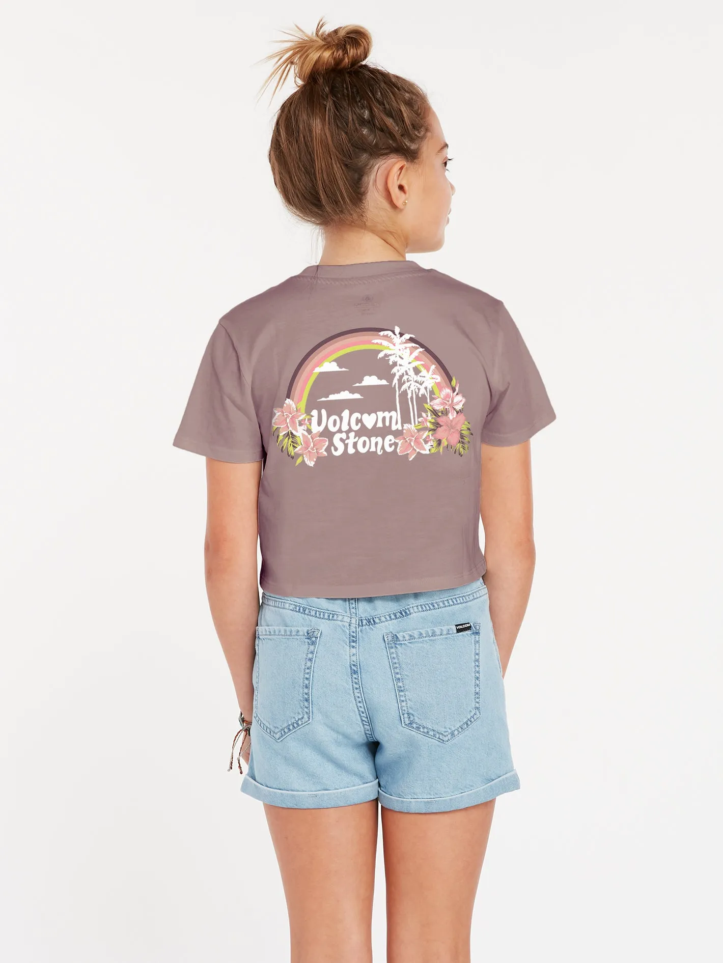 Girls Pocket Dial Tee - Raisin