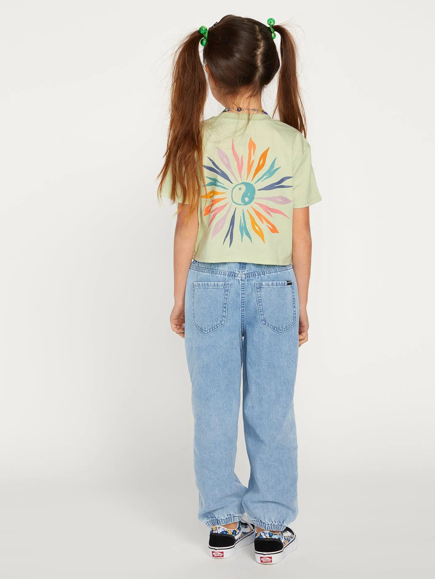 Girls Pocket Dial Tee - Sage