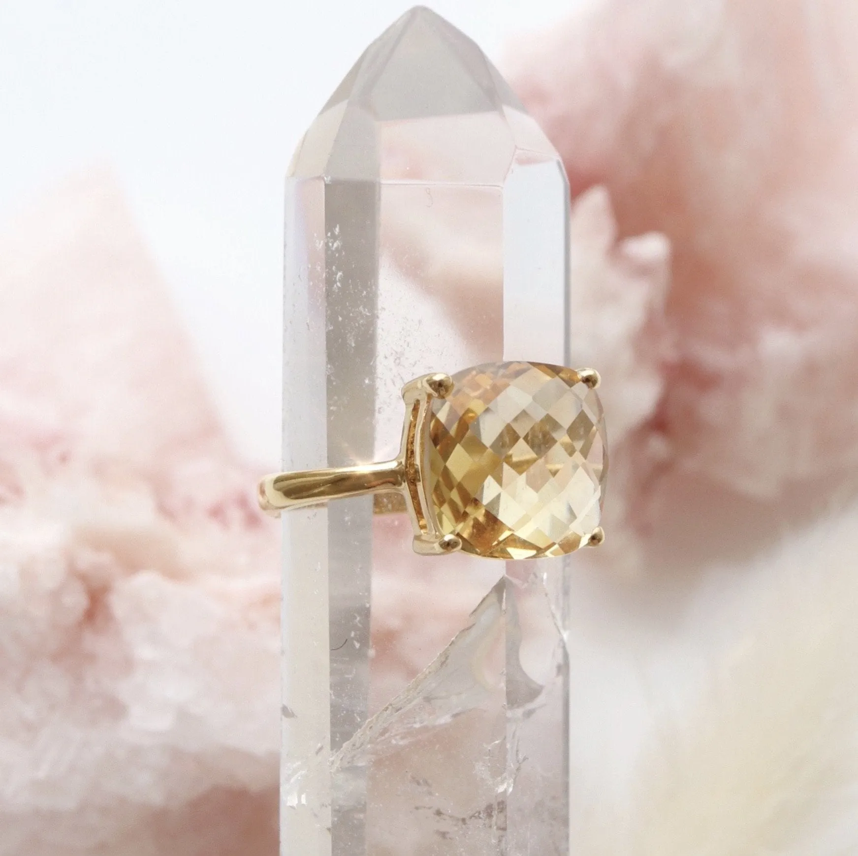 GLEE RING - CITRINE & GOLD