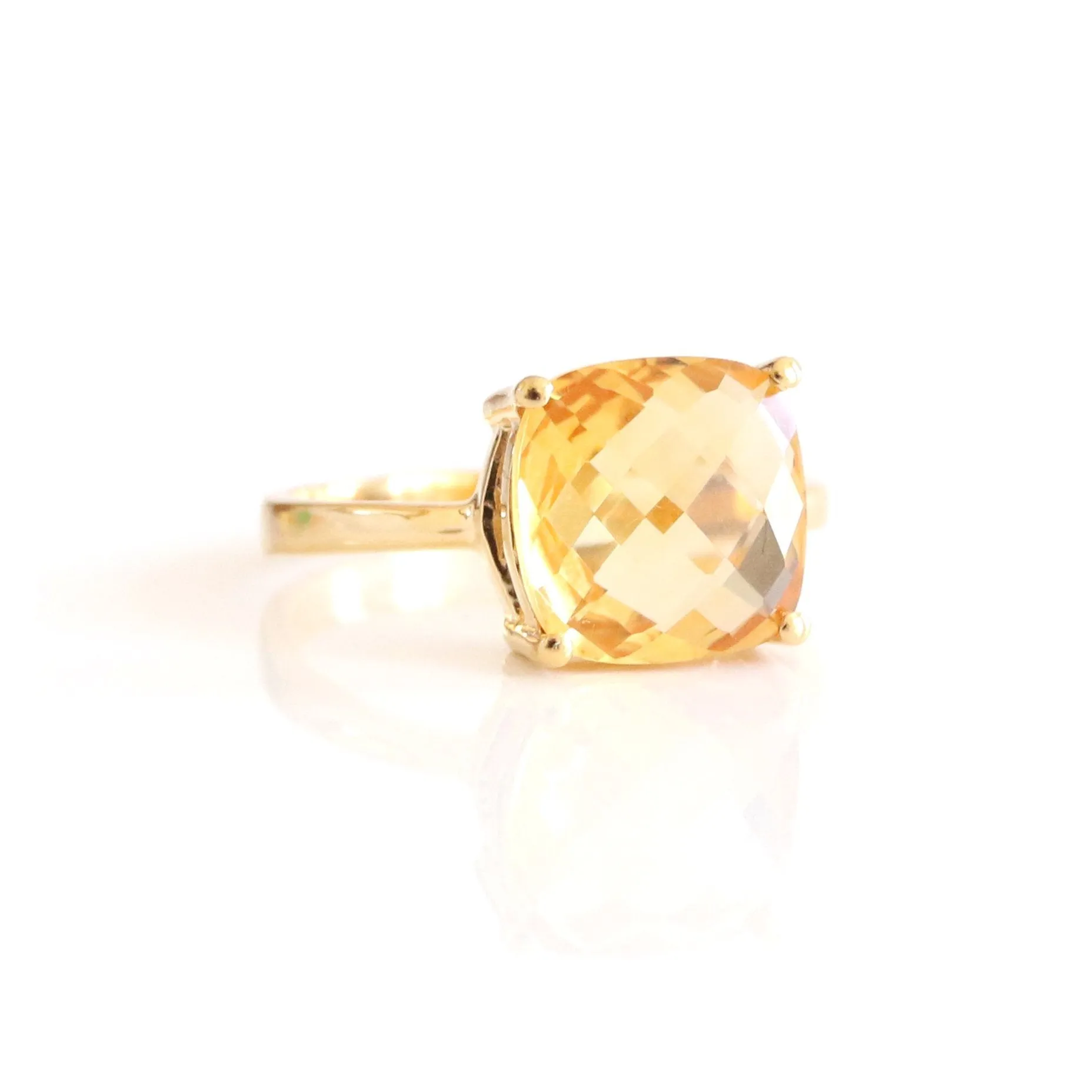 GLEE RING - CITRINE & GOLD