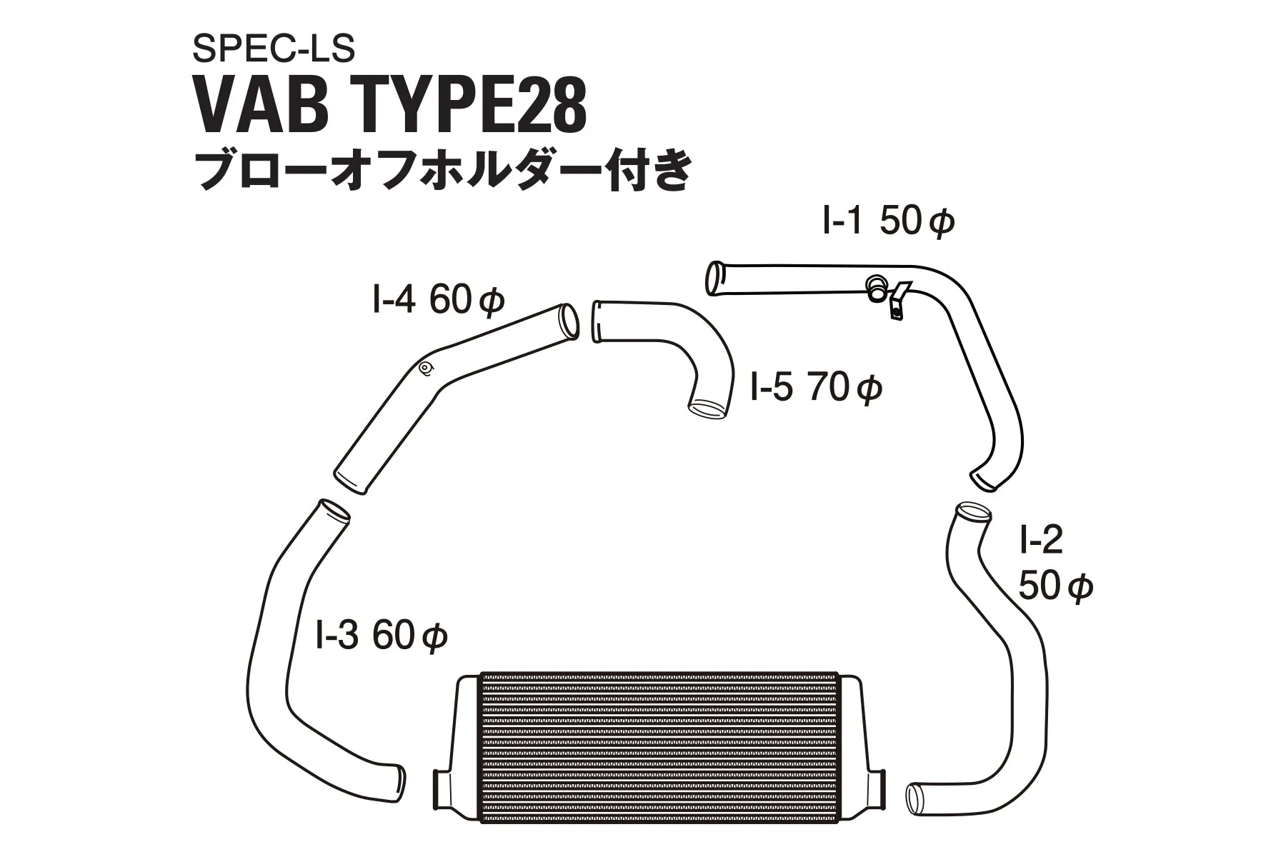 GREDDY INTERCOOLER KIT SPEC-LS VAB SPEC-LS T-24E - (12060414 12060416)