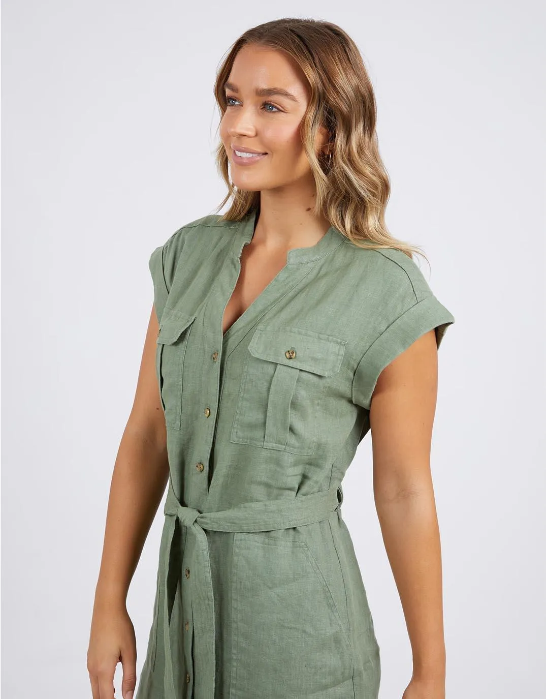 Harlow Dress - Khaki