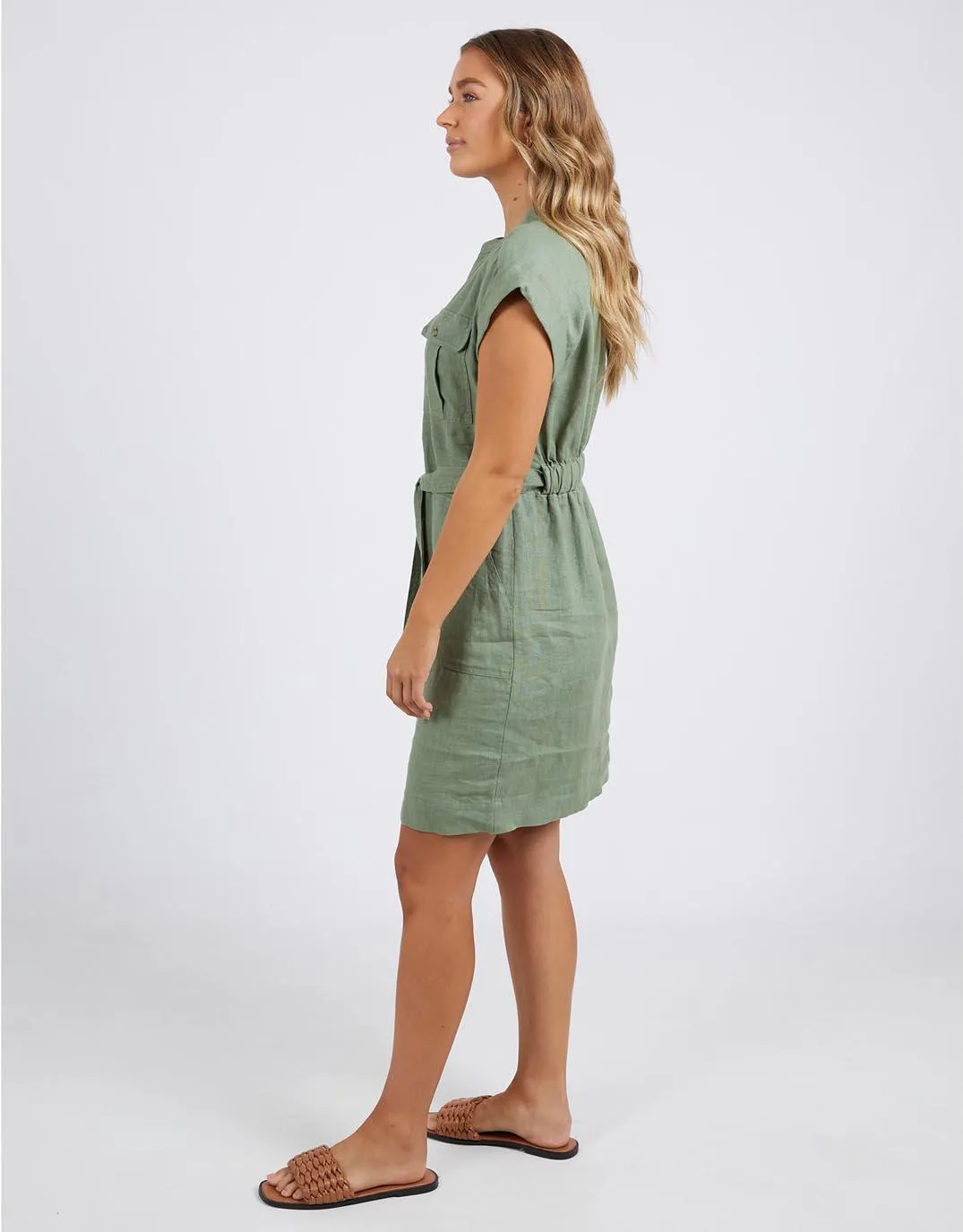 Harlow Dress - Khaki