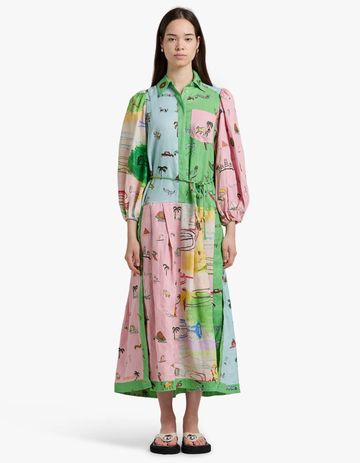 Jet Shirtdress - Multi