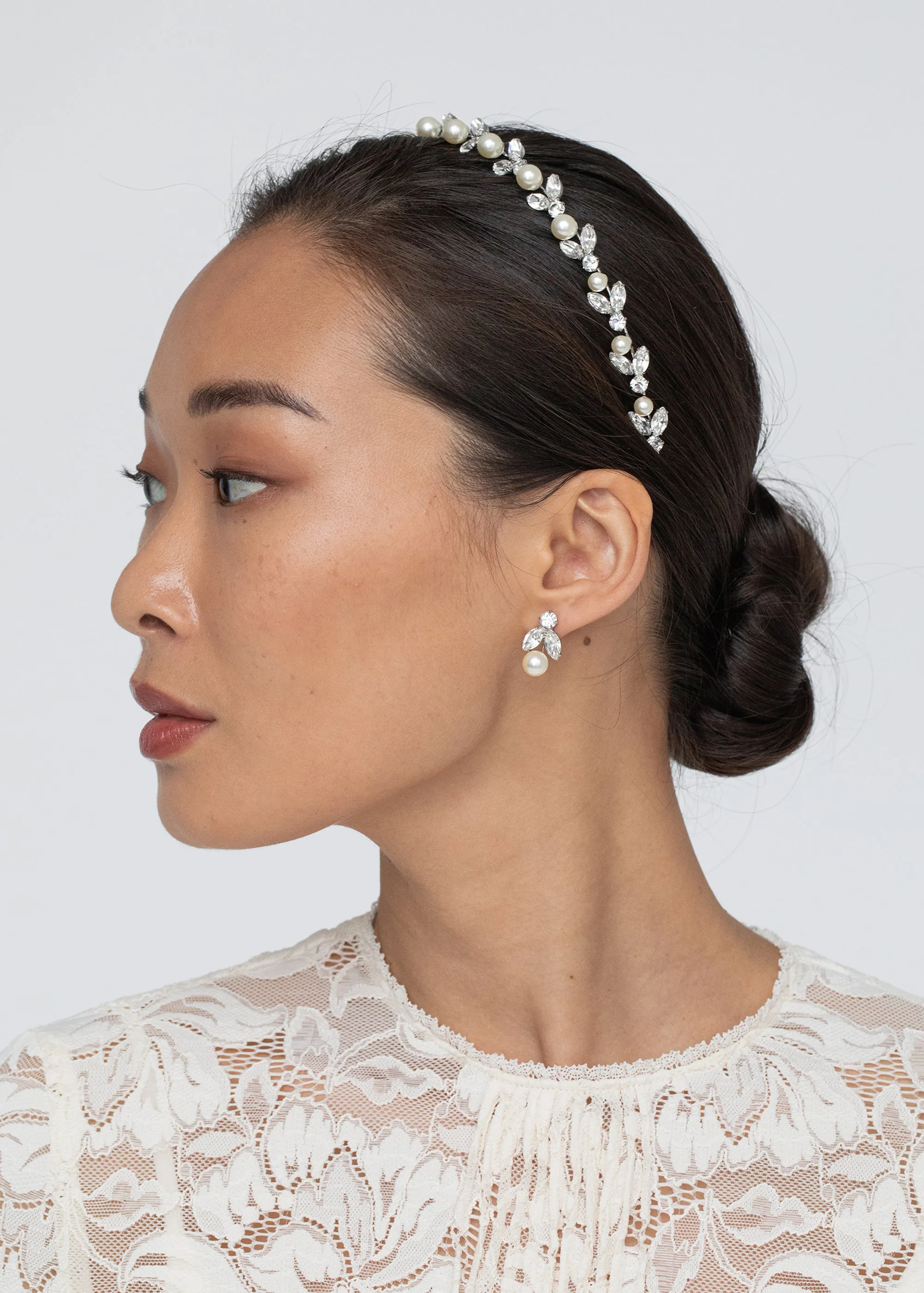 Kamila Headband -- Crystal Pearl