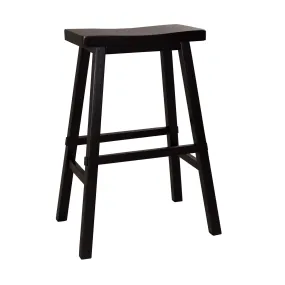 Kaurwadi Black 30 Inch Sawhorse Barstool