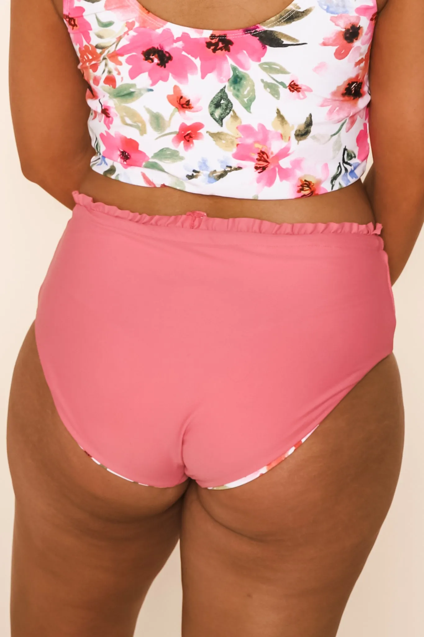 Lush Reversible Bottoms | Watermelon/Floral | Final Sale