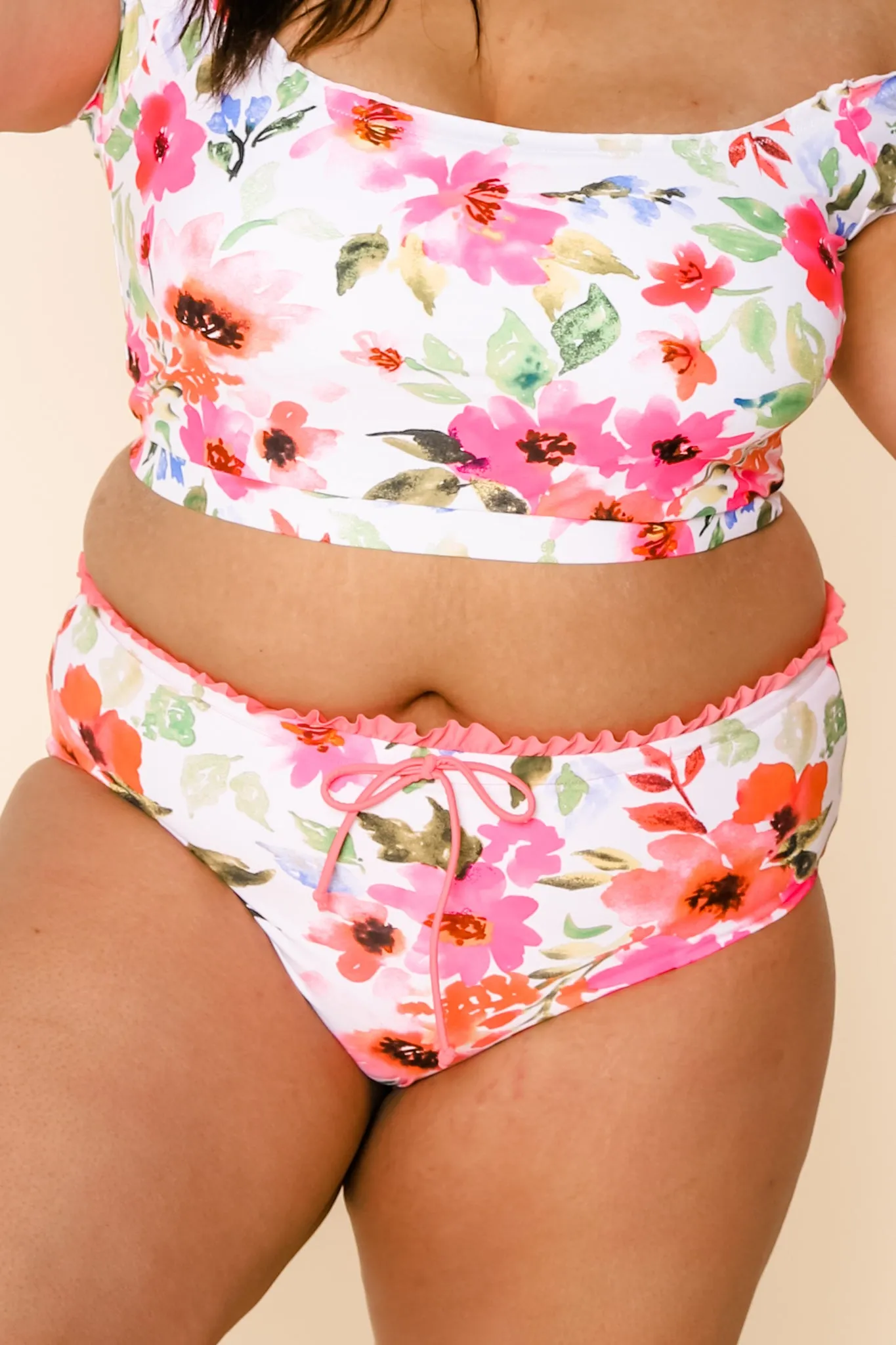 Lush Reversible Bottoms | Watermelon/Floral | Final Sale