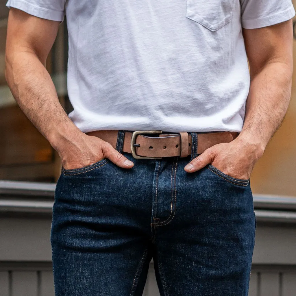 Men's Heritage Leather Belt | Terracotta