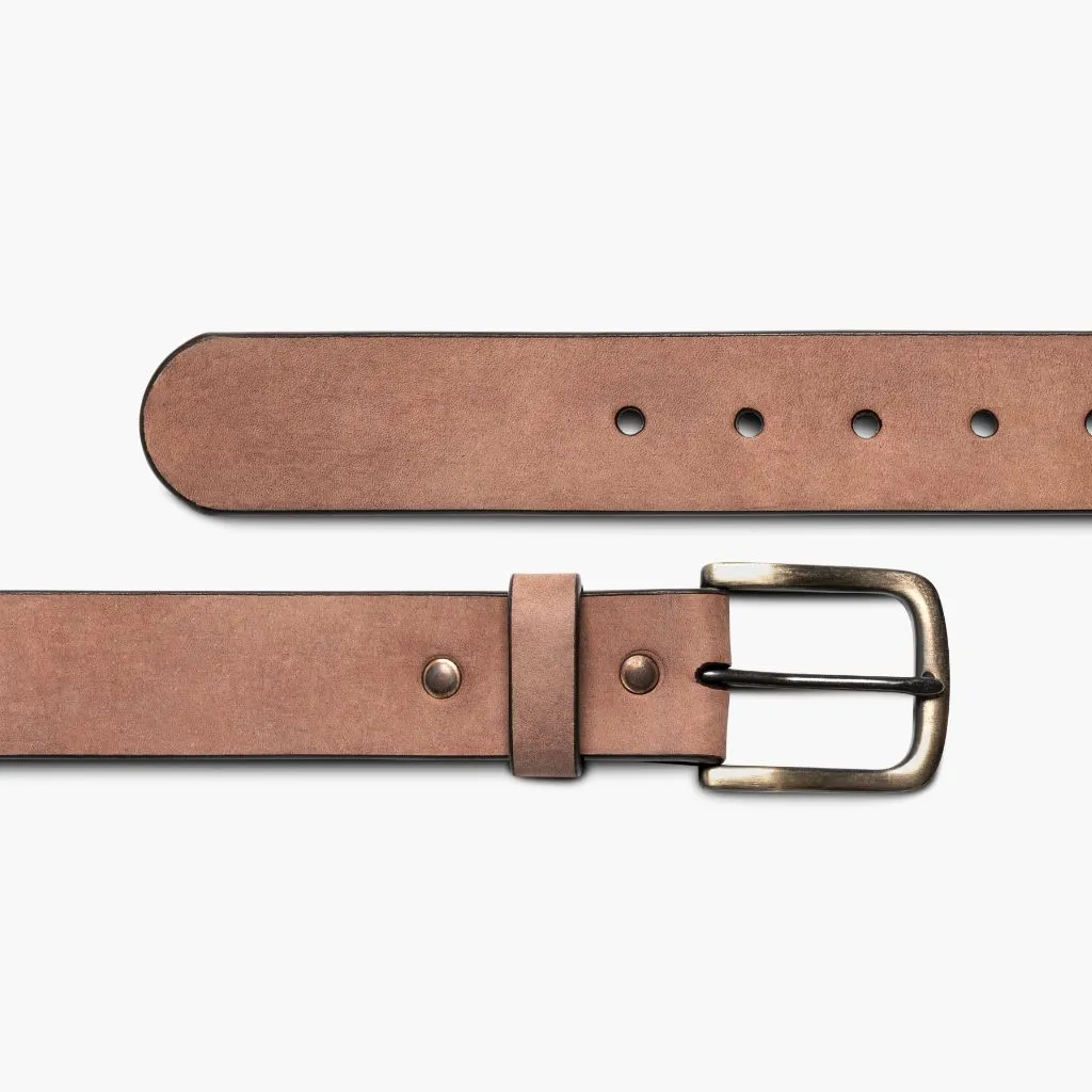 Men's Heritage Leather Belt | Terracotta