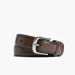 Men's Refined Leather Belt | Black Coffee