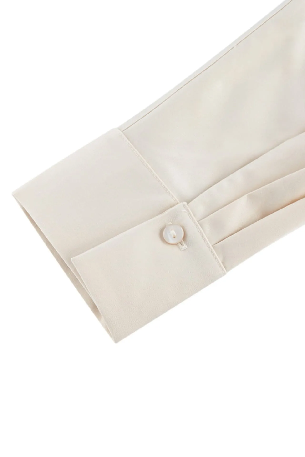 Modal Spandex Twill Shirt with Detachable Tie