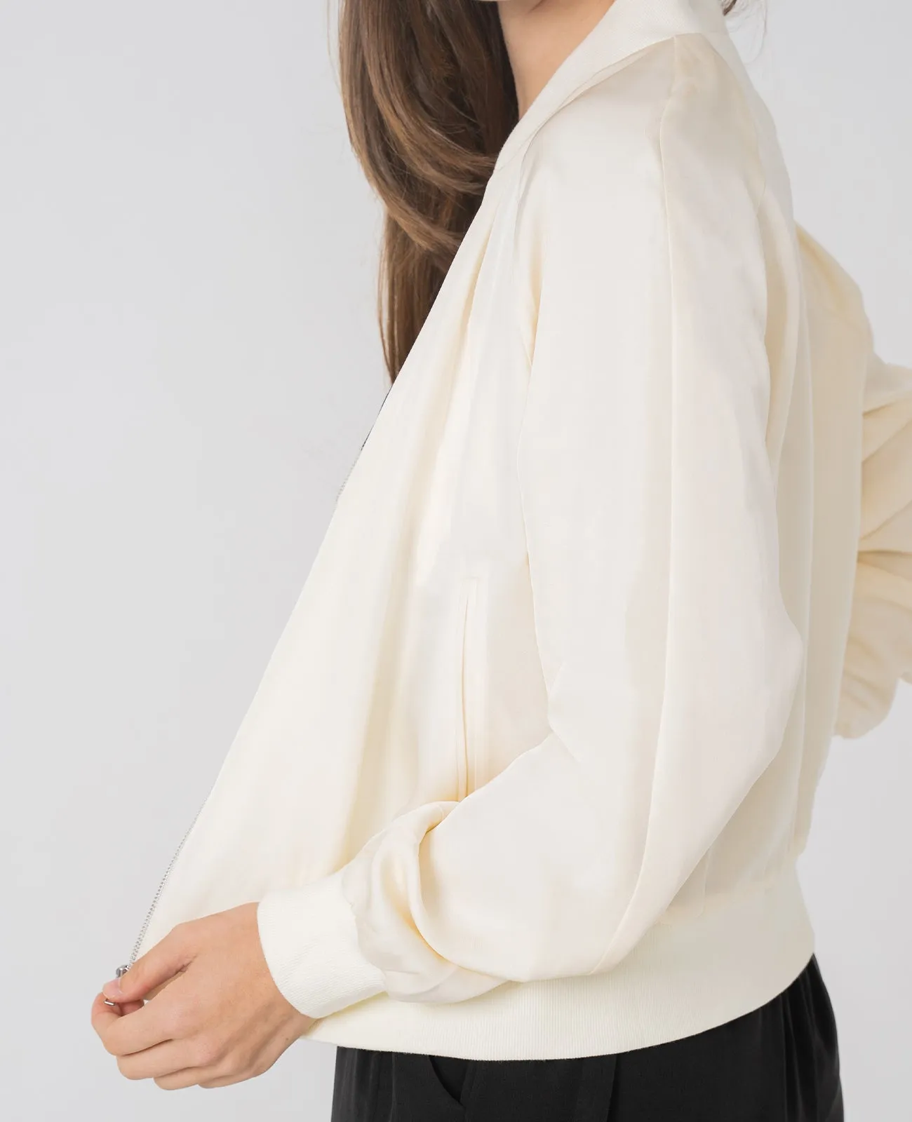 Silk Bomber Jacket