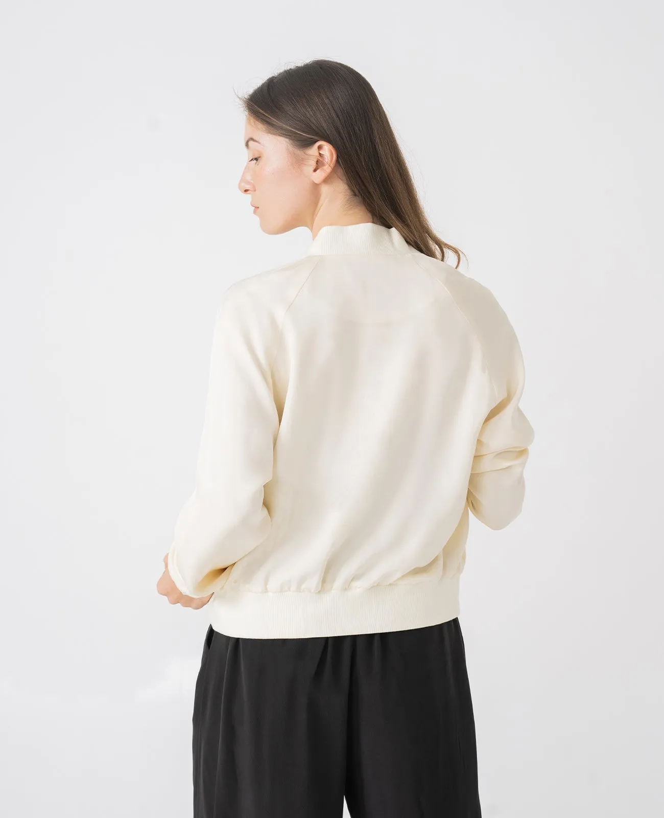 Silk Bomber Jacket