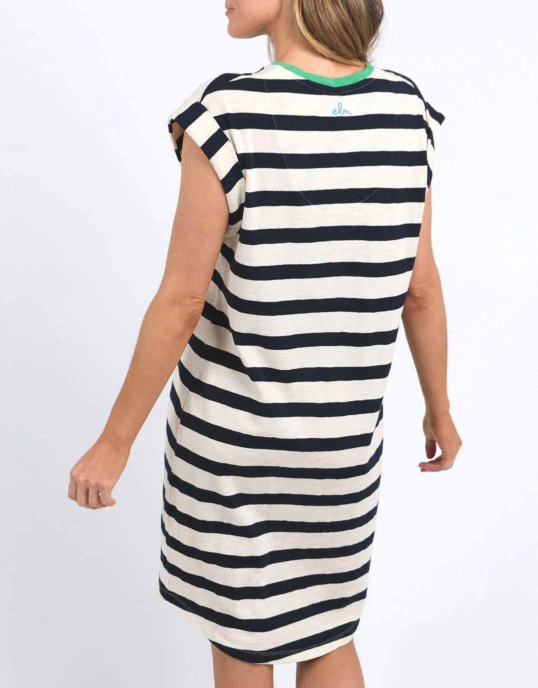 Sunny Tee Dress - Navy/White Stripe