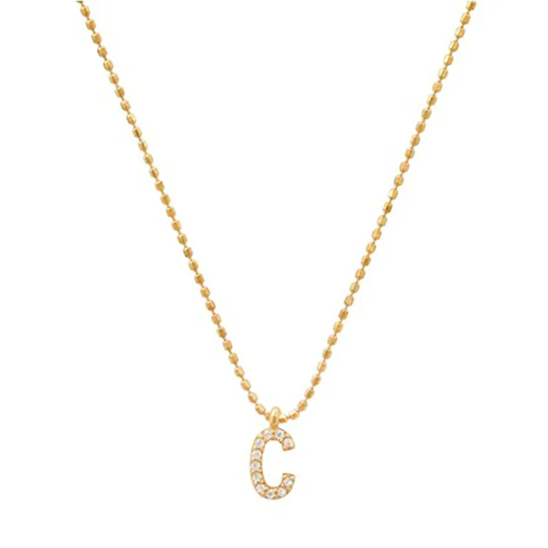 TAI RITTICHAI | CZ Initial Necklace