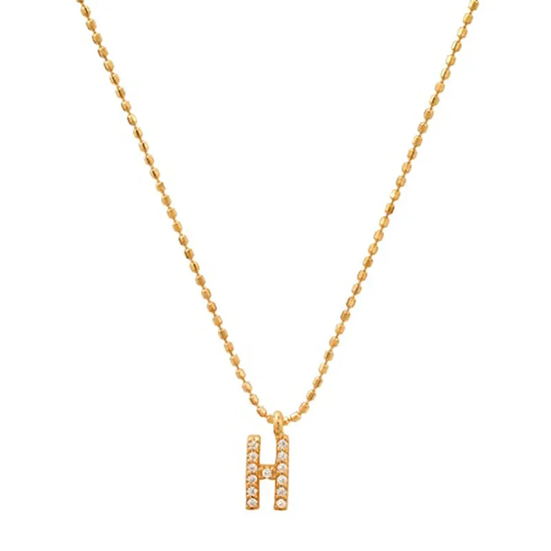 TAI RITTICHAI | CZ Initial Necklace