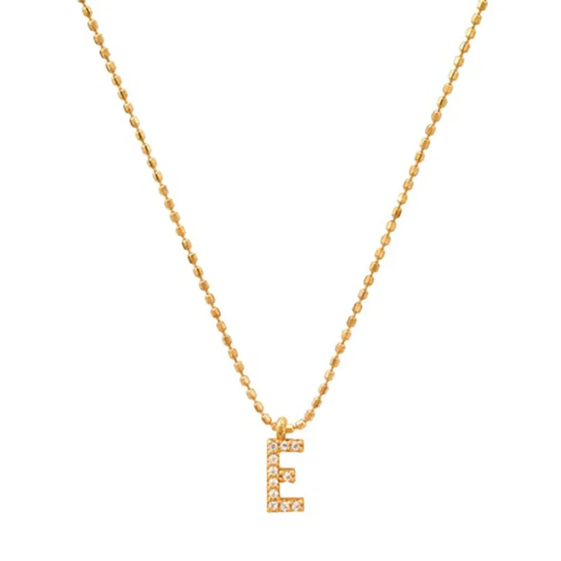 TAI RITTICHAI | CZ Initial Necklace