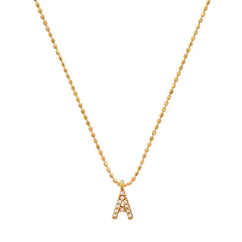 TAI RITTICHAI | CZ Initial Necklace