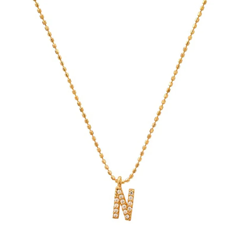 TAI RITTICHAI | CZ Initial Necklace