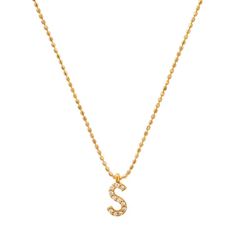 TAI RITTICHAI | CZ Initial Necklace