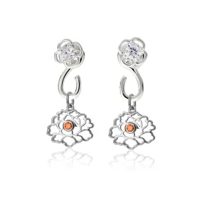 Tang Flower Charm Earrings