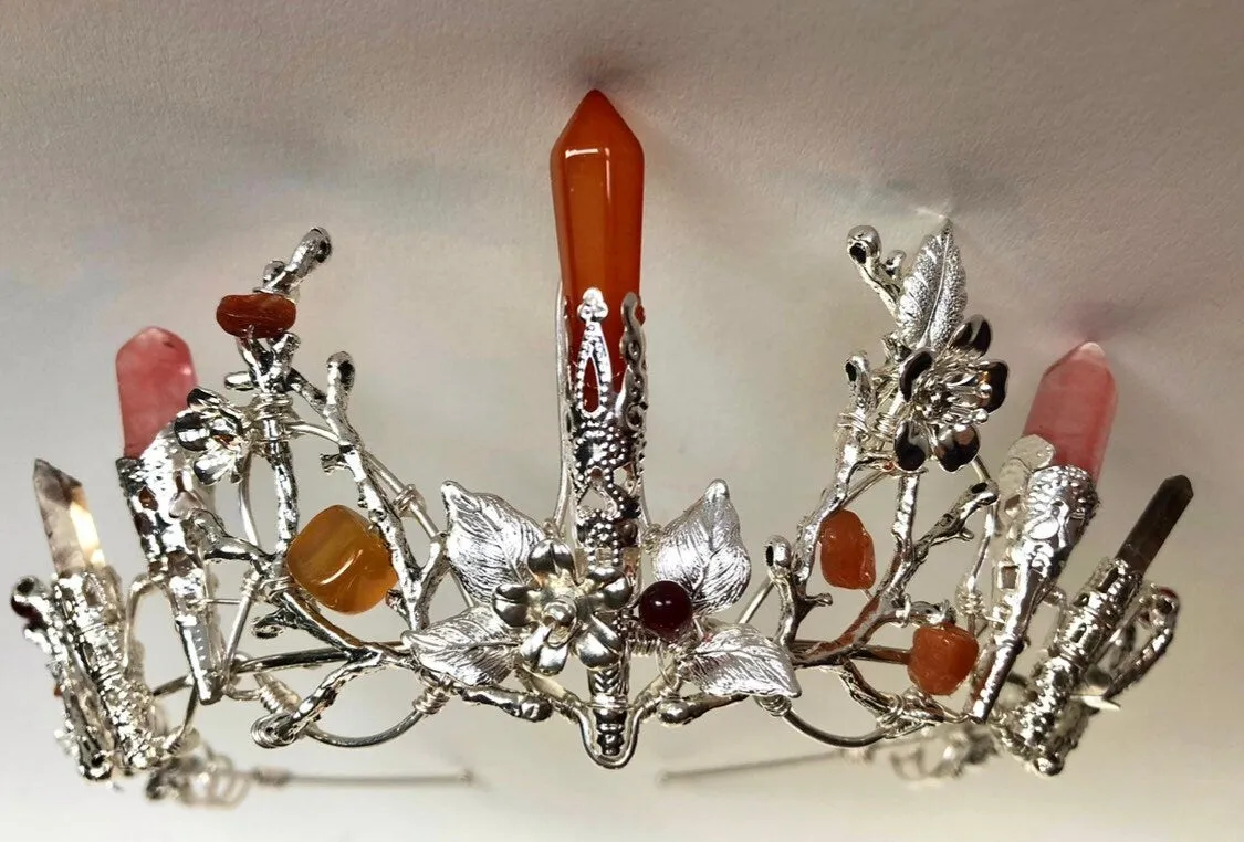 The AUBREY Earth & Fire Stones Crown