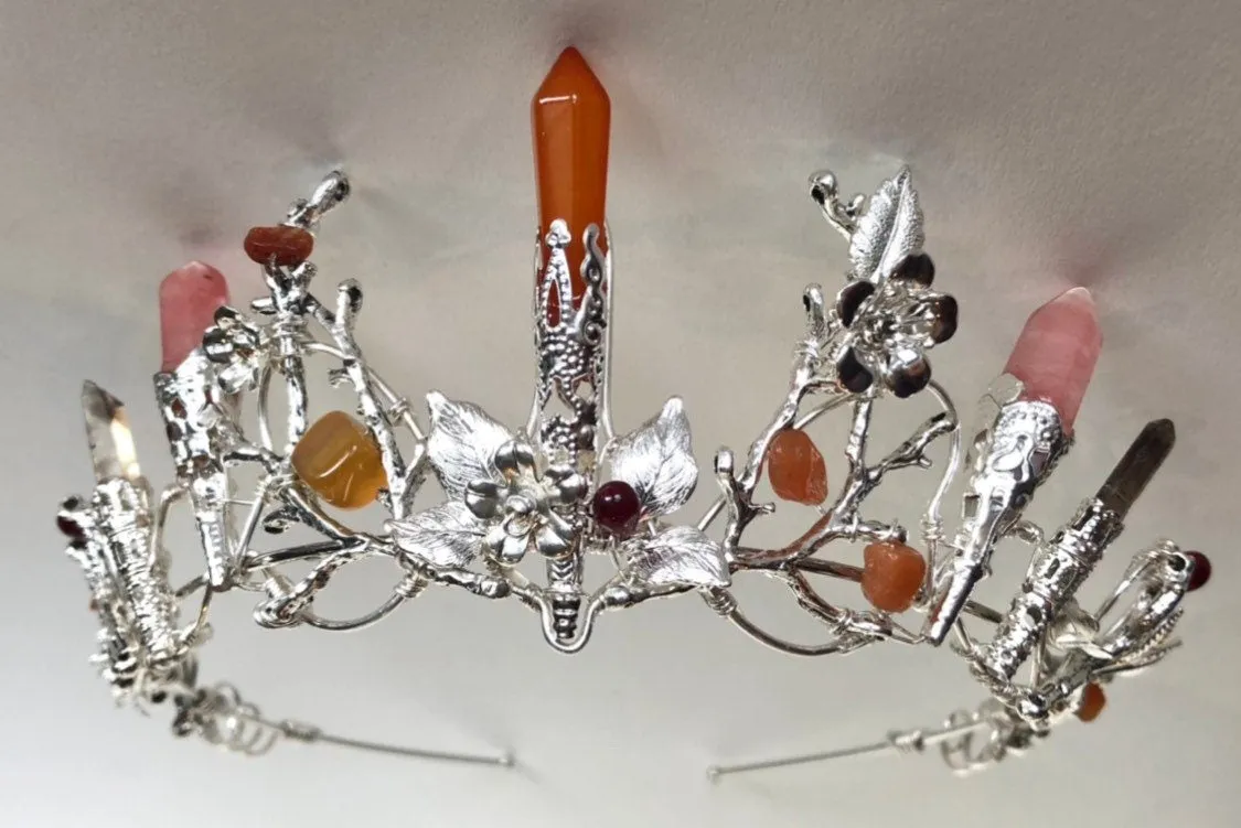 The AUBREY Earth & Fire Stones Crown