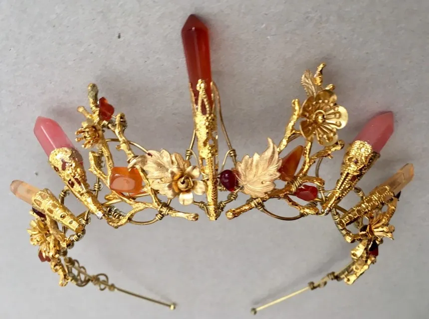 The AUBREY Earth & Fire Stones Crown