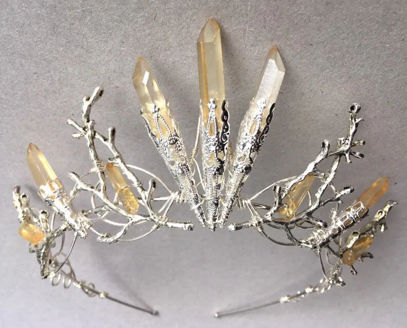 The CECILY Lemon Quartz Crown