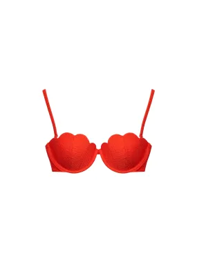 The Contour Bra - Grapefruit (Embossed)