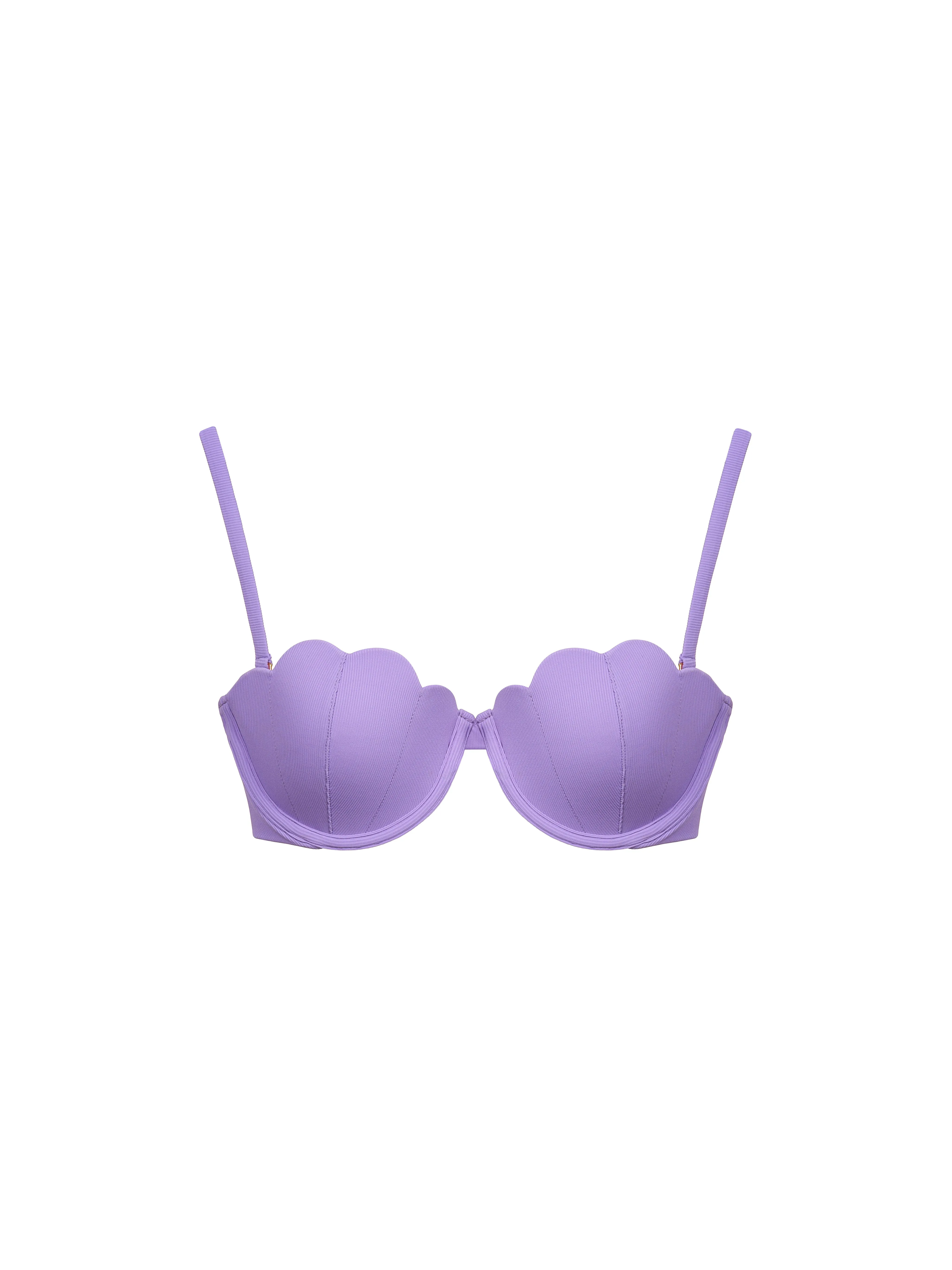 The Contour Bra - Violet (Ribbed)