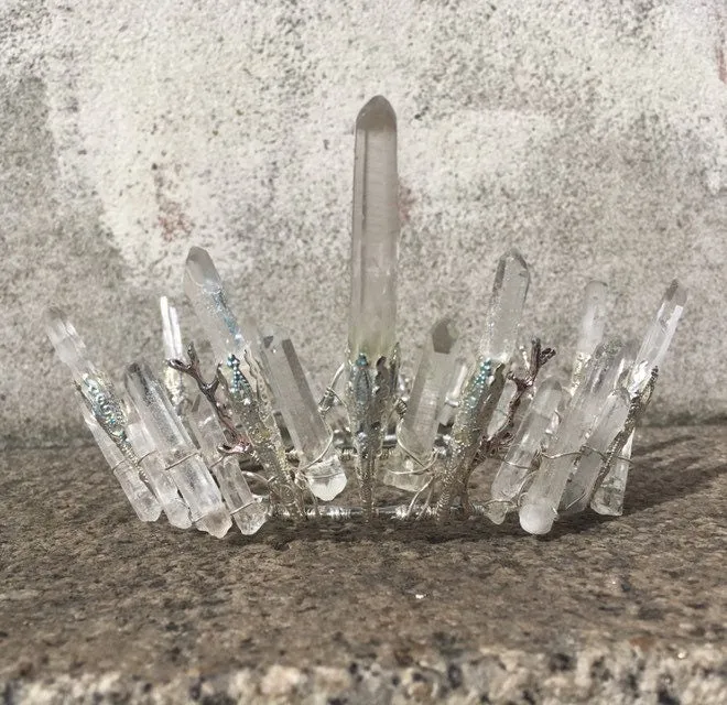 The HECATE Rock Crystal Full Crown