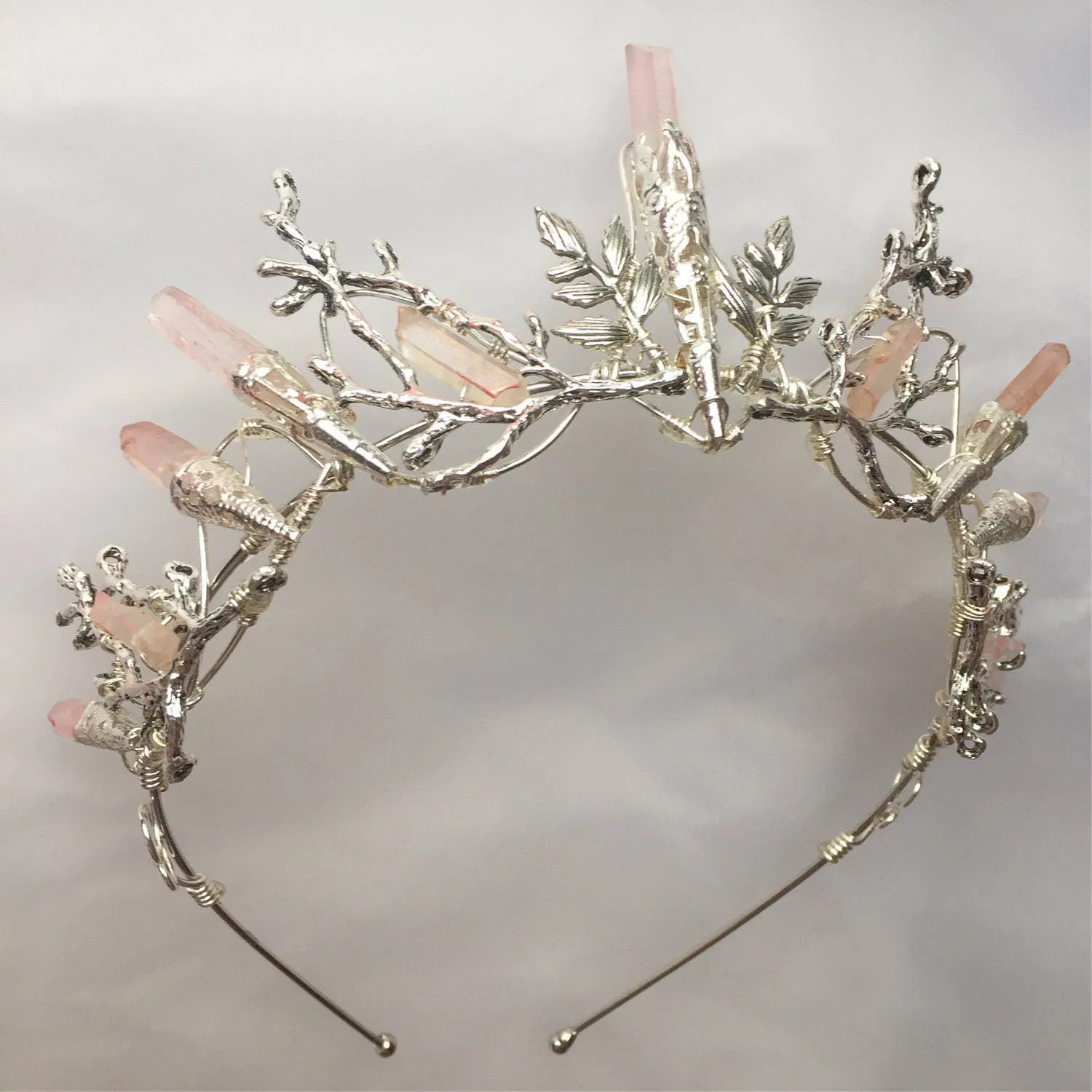 The INDIE ROSE Pink Quartz Crown