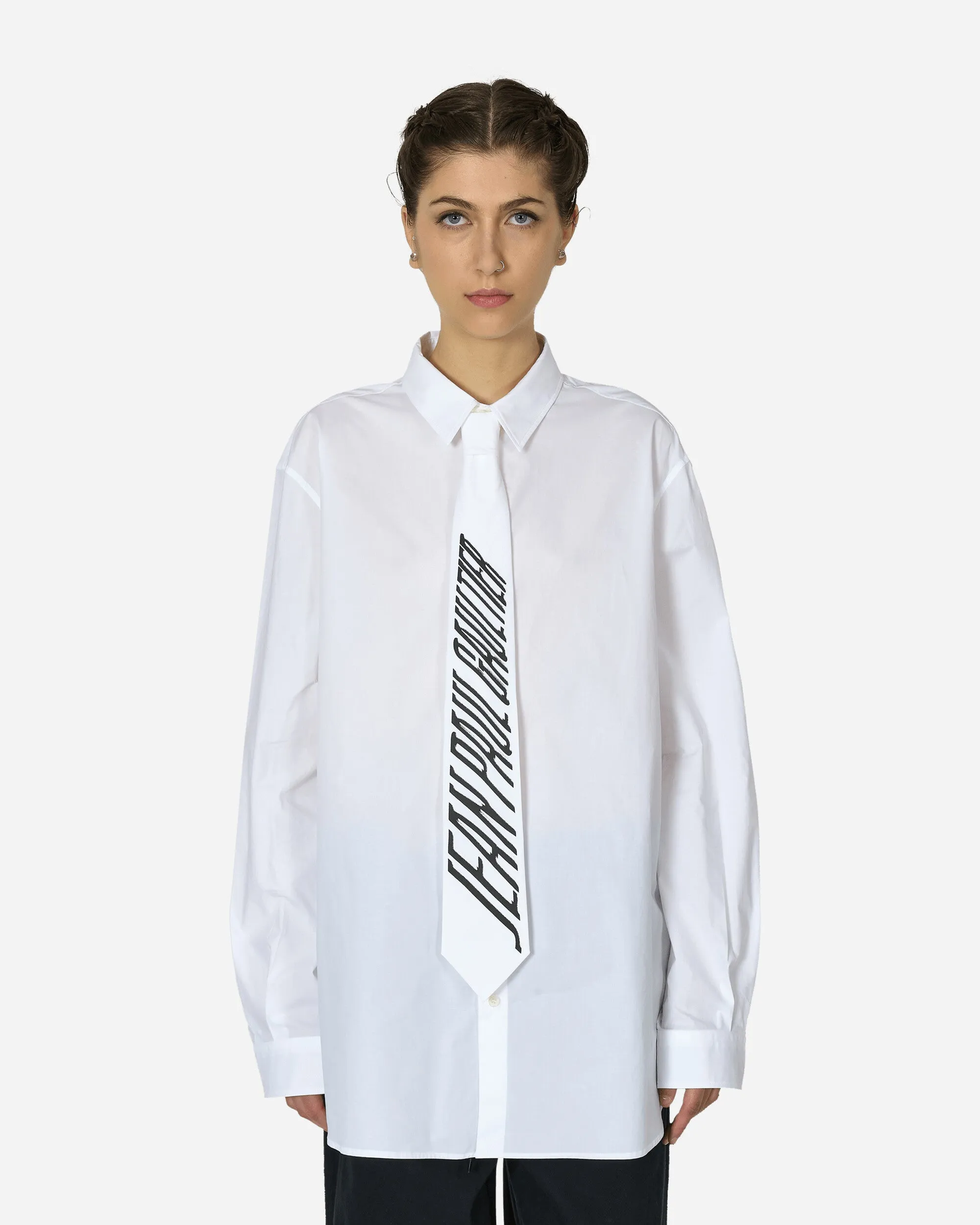 Tie Longsleeve Shirt White