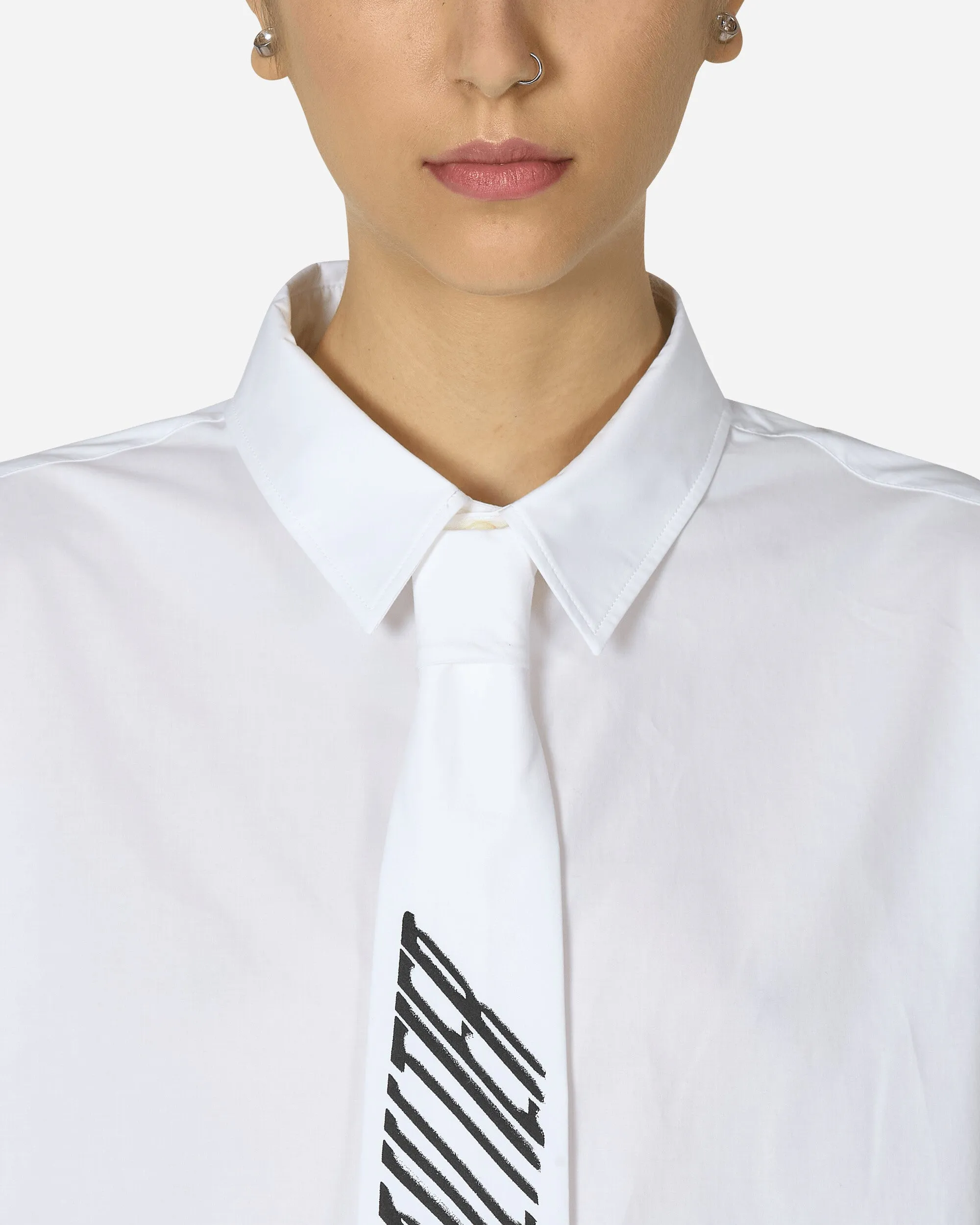 Tie Longsleeve Shirt White