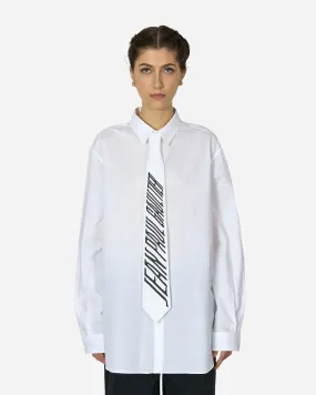 Tie Longsleeve Shirt White