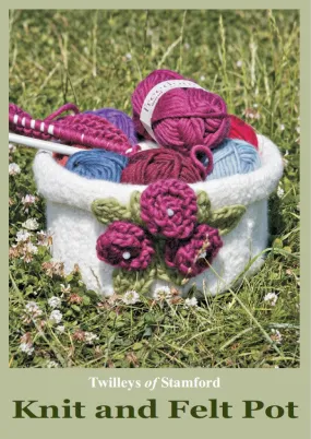 TWILLEYS LEAFLET KNIT AND FELT POT DIGITAL DOWNLOAD