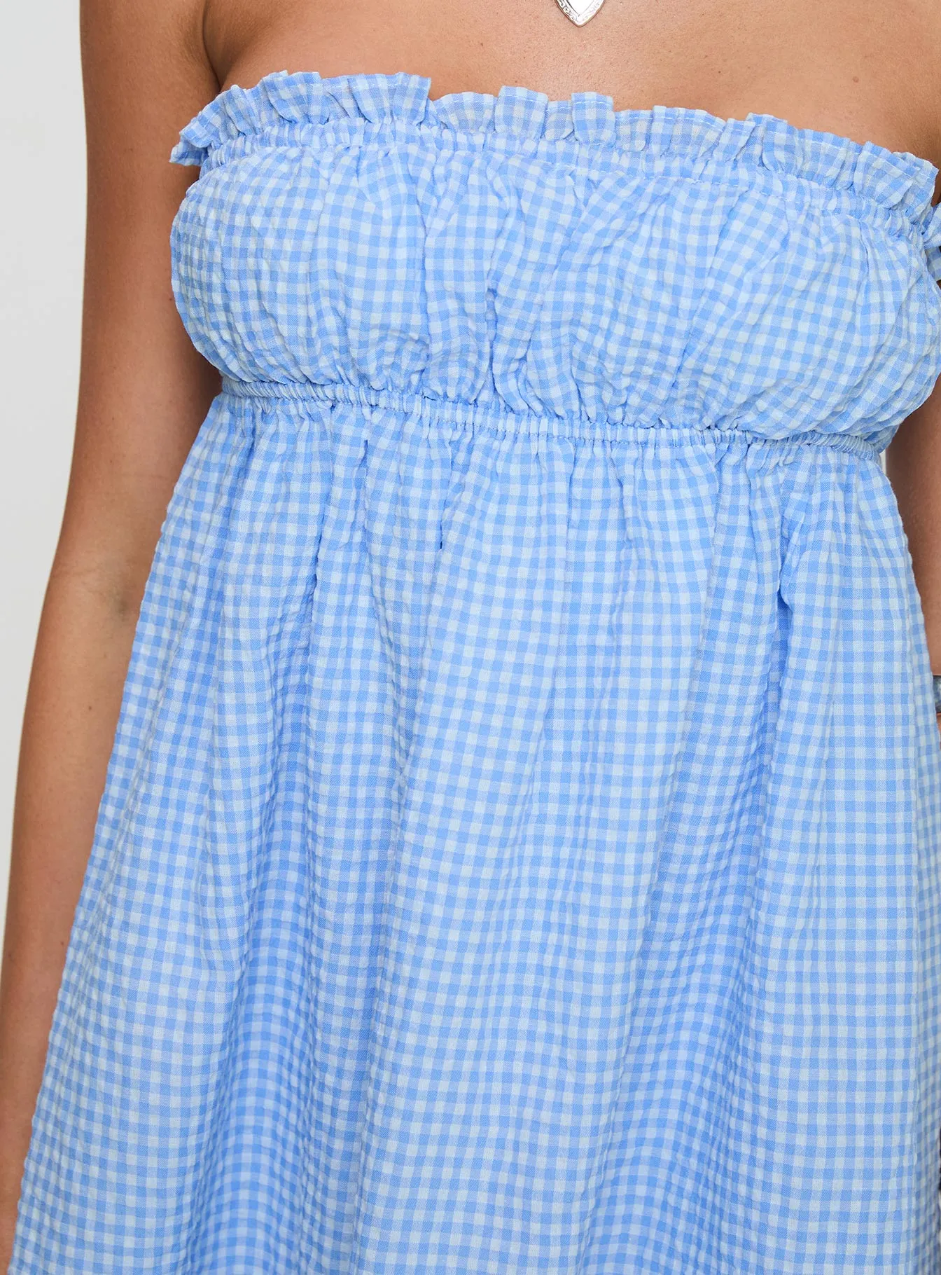 Wynston Mini Dress Blue Gingham