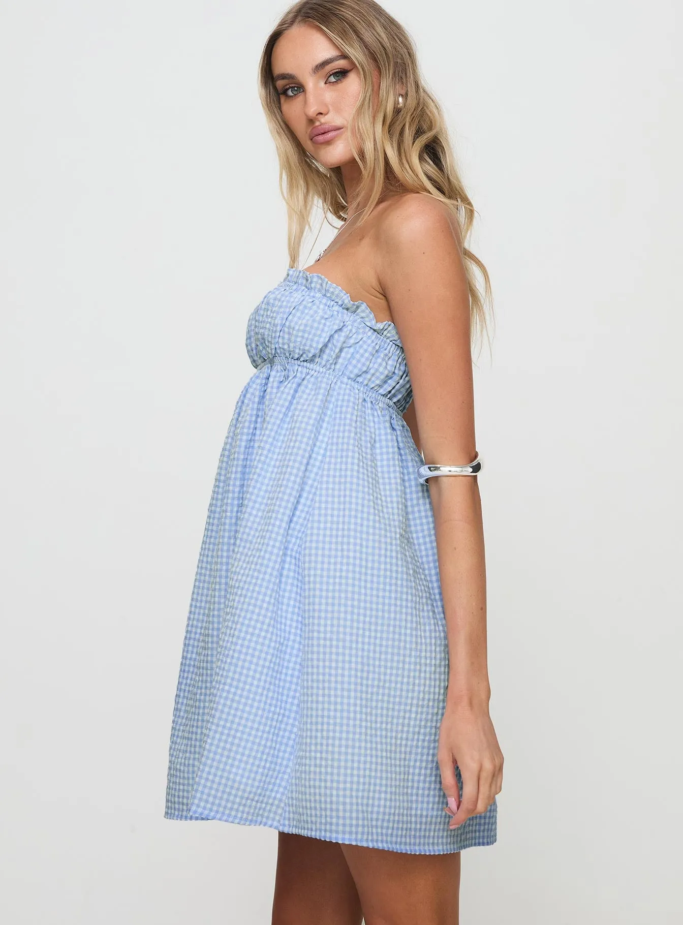 Wynston Mini Dress Blue Gingham